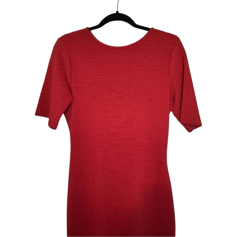 Sharagano Rich Burgundy Midi Dress